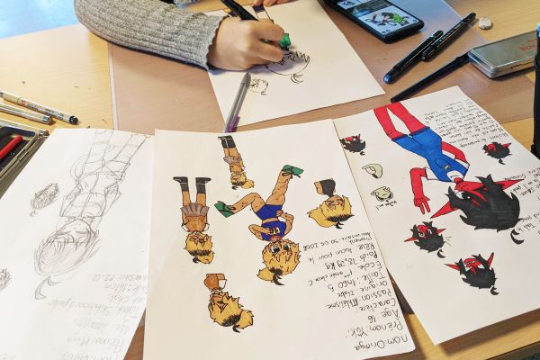 Manga and Comics drawing class for kids and teenagers