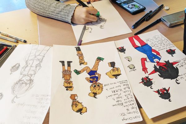 Manga and Comics drawing class for kids and teenagers