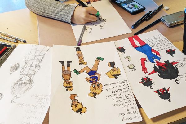 Manga and Comics drawing class for kids and teenagers